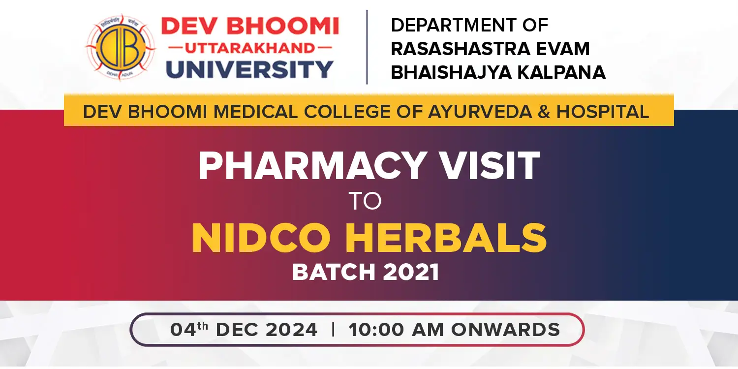 Pharmacy Visit to NIDCO HERBALS (Batch 2021)